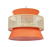 Pendant Lamp Coral Red and Natural LUYANO