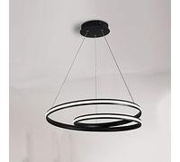 Pendant Lamp Dimmable with Remote Control Dining Room Hanging Lamp LED Minimalist Dining Table Chandelier for Living Room Study Bar Counter Bedroom Balcony Reading Light Hotel Room 46CM
