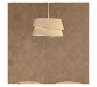Pendant Lamp French Cream Style Chandelier for Living Dining Room Bedroom Minimalist Handmade Fabric Pendant Lamp