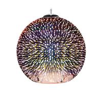 Modern Ceiling Pendant Lamp High Gloss Infinity Light Effect Glass Copper Sessera