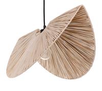Beliani Pendant Lamp Herron Paper Natural, Brown