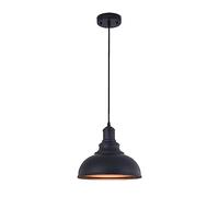 Pendant Lamp Industrial Restore Ancient Ways Hanging Lamps Black Iron Pot Cover Ceiling Lamps Matte LampshadeE27 Base Chandelier Lantern Lighting Bar Warehouse Supermarket Made in China