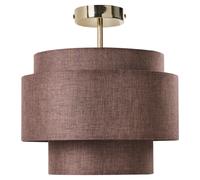 Pendant Lamp LUKAGO Linen Brown