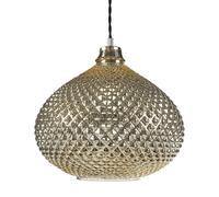 Beliani Modern Pendant Lamp Madon Glass Gold