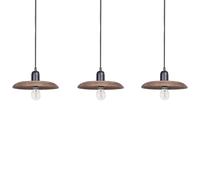 Beliani Pendant Lamp Manjeera Mango Wood Dark Brown, Brown