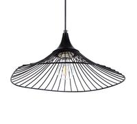 Beliani Pendant Lamp Mazaro Metal Black, Black