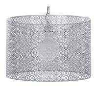 Beliani Modern Pendant Lamp Mezen Metal Grey