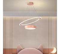Pendant Lamp Modern LED Pendant Light 58W Disc Chandelier Indoor Minimalist Hanging Lamp Iron Suspension Lighting For Kindergartens s Museums