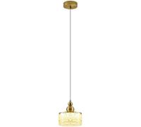 Pendant Lamp Modern Mid Century Round Mini Gold Crystal Chandelier 6 INCH Small Crystal Pendant Light Fixture Ceiling Hanging Light for Kitchen Island Dining Room Restaurant (Gol