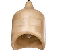 Beliani Pendant Lamp Pandu Mango Wood Light Brown, Brown