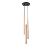 Sollux Lighting Pastelo Steel/wood Wood 3 Lights Modern Pendant Ceiling Light