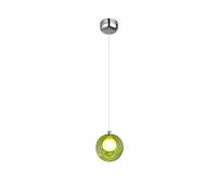 Pendant lamp Pendant Light Coloured Bubble Ball Ornaments Glass Dining Room Lamp for Dining Bar Spot Lights Glass Dining Room Pendent Light Height Adjustable 100 cm (Color : Single Head Green)