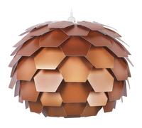 Beliani Pendant Lamp Segre Copper, Brown