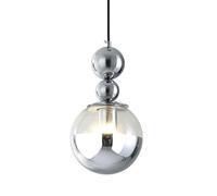 Pendant Lamp Shade Flush Mount Ceiling Light Fixture, Nordic Style Glass Single-Head Lighting for Porch and Balcony Decoration, E27 Screw Base