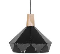 Beliani Pendant Lamp Somme Metal Black