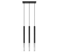 Sollux Lighting Mozaica Steel Black/chrom 3L Light Classic Pendant Ceiling Light