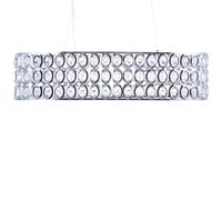 Beliani Crystal Oval Pendant Lamp Tenna