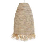 Beliani Pendant Lamp Tutong Wicker Natural, Brown