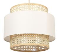 Beliani Pendant Lamp Yumuri Rattan Light Beige