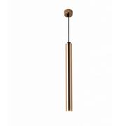 Pendant Lamps 5W LED Linear Gold Restaurant Spotlight Long Tube Cylinder Droplight Creative Rustproof Ceiling Hanging Lamp for Bedroom Hallway