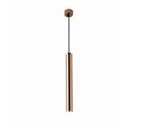 Pendant Lamps 5W LED Linear Gold Restaurant Spotlight Long Tube Cylinder Droplight Creative Rustproof Ceiling Hanging Lamp for Bedroom Hallway