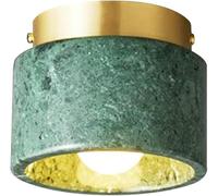 Pendant Lamps Natural Stone Ceiling Light Green Modern Hallway Flush Small Black Industrial Farmhouse Ceiling Light for Bathroom Corridor Entry Porch Kitchen