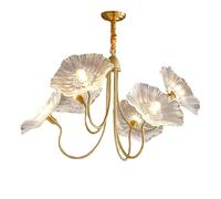 Pendant Lamps Nordic Modern Hanging Lamp 6- Chandelier Glass Adjustable Height Gold Hanging Lights E27 Fixture Bar Living Room Bedroom Hallway Ceiling Hanging Lights