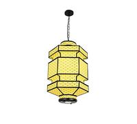 Pendant Lantern Imitation Sheepskin Vintage Ceiling Hanging Lights, Cowhide Lampshade Droplights, Traditional Chinese Style for Restaurant, Hotel Room