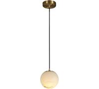 Pendant Light Chandelier Spherical Marble Shade Pendant Light LED Nordic Modern Brass Pendant Light Kitchen Island Table Decoration Ceiling Hanging Lamp Hanging Indoor Lighting Fix