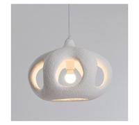 Pendant Light - Creative Japanese Zen Chaner for Dining Room & Kitchen Island, Sophisticated Hanging Lamp for Living Room, Bedroom, Bar, Hotel(Black) (White)