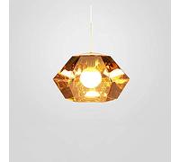 Pendant Light Fitting Diamond PVC Lampshade Ceiling Hanging Lights Retro E27 Suspension Lamp Holder Suspended Pendant Ceiling Light Fixture for Indoor Decor Kitchen Island Drop Light,B,B
