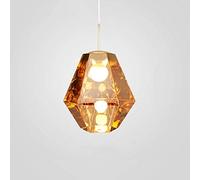 Pendant Light Fitting Diamond PVC Lampshade Ceiling Hanging Lights Retro E27 Suspension Lamp Holder Suspended Pendant Ceiling Light Fixture for Indoor Decor Kitchen Island Drop Light,B,B