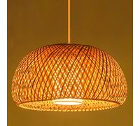 Pendant Light Fixtures Hand-Woven Bamboo Hanging Lamp Rattan Basket Chandelier Lampshade with Adjustable Cord E27 Base Aisle Corridor Balcony Light Nordic Japanese Style Lamps