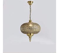 Pendant Light Gold Vintage Industrial Ceiling Hanging Lighting Birdcage Nordic Retro Lights Iron Lampshade Loft E27 Lamp Metal Suspension Lamps Indoor Lights Cage Dining Room Countryside