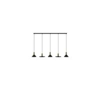 Pendant Light Hermanos V Black/Solid Brass 8032 Lighting