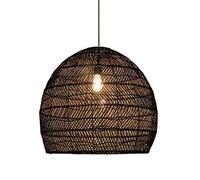 Pendant Light in Japanese Style Hand-Woven Rattan Shade Natural Bamboo Ceiling Hanging Lamp Hollowed Out Bamboo Woven Lampshade Wicker Chandelier of Personality Chandelier for The Teahouse Lucky Star