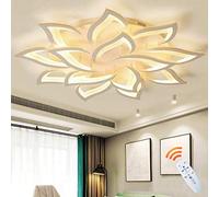 Pendant light,Led Ceiling Light Petal Ceiling Lamps Modern Flower Chandelier Living Room Ceiling Lights Dimmable Bedroom Pendant Lights Metal Acrylic Hanging Lamp Kids Room Decorat