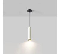 Pendant Light Metal Hanging Ceiling Lamp Single Kitchen Island Lighting Fixture, Cylinder Suspended Lamps Dining Table Bedroom Bedside Bar GU10 Mini Chandeliers Made in China