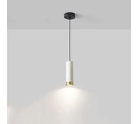 Pendant Light Metal Hanging Ceiling Lamp Single Kitchen Island Lighting Fixture, Cylinder Suspended Lamps Dining Table Bedroom Bedside Bar GU10 Mini Chandeliers Made in China