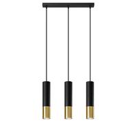 Pendant Light Modern 3 GU10 Hanging Ceiling Lamp Fixture Black Gold