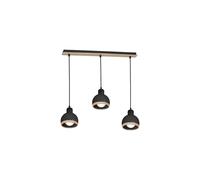 Pendant Light Oval Black 3xE27 MLP7046