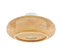 Pendant Light Retro Rattan Lampshade Bamboo Wicker Rattan Lantern Shade Ceiling Light Fixture 40cm Weaving Pendant Lamp E27 Pendant Lighting Ceiling for Dining Room, Living Room, Bedroom, Cafe