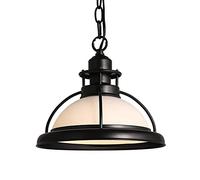 Pendant Light Traditional Rural Nostalgia Pendant Light Dome Glass Hanging Ceiling Light Industrial Retro Chandelier Attic Accent Lighting Fixture Use E27 Bulb Restaurant Cafe Shop Traditional Decorat