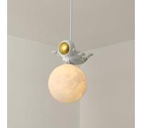 pendant lighting Astronaut Moon Light Room White Milk Shade Mid Century Modern Fixtures Nursery Chandelier for Girls Bedroom Boys Bedside Farmhouse