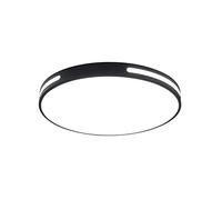 pendant lighting Chandelier, Ultra-Thin Modern Minimalist Round Black Flush Mount Ceiling Light 3D Side Light Design Ideas Ceiling Lamp White Light 6000K Home Ceiling Lights Balcon