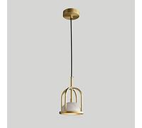Pendant Lights, All Copper Luxury -NI Single Head LED Minimalist Art Glass Hanging Light Long Line Bedroom Porch Entry Home Decorat Suspended Chandelier Indoor Lighting Fixtures