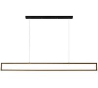 Pendant Lights Black Rectangular Led Light Minimalist Geometric Design Modern Hanging Light For Dining Room Kitchen Living Room Adjustable Height 35W