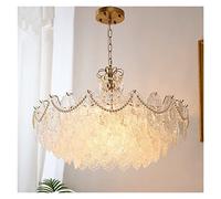 Pendant Lights, Chandeliers Medieval Retro Romantic Living Room lamp Light Luxury Palace Villa French lamp Princess Bedroom lamp(Diameter 80cm/Five Layers)