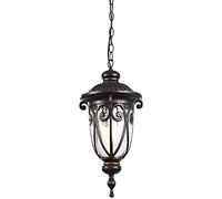 Pendant Lights European Waterproof Glass Chandelier Tradition Victoria Black Antique Aluminum E27 Decoration Outdoor Ceiling Pendant Lamp Lighting Fixture Compatible with Balcony Porch Pavilion Villa