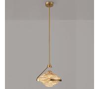 Pendant Lights for Bedroom Glass Single Small Modern Nordic LED Hanging Lamp - 1 Light Iron for Living Room Kitchen Island Dining Room 5W